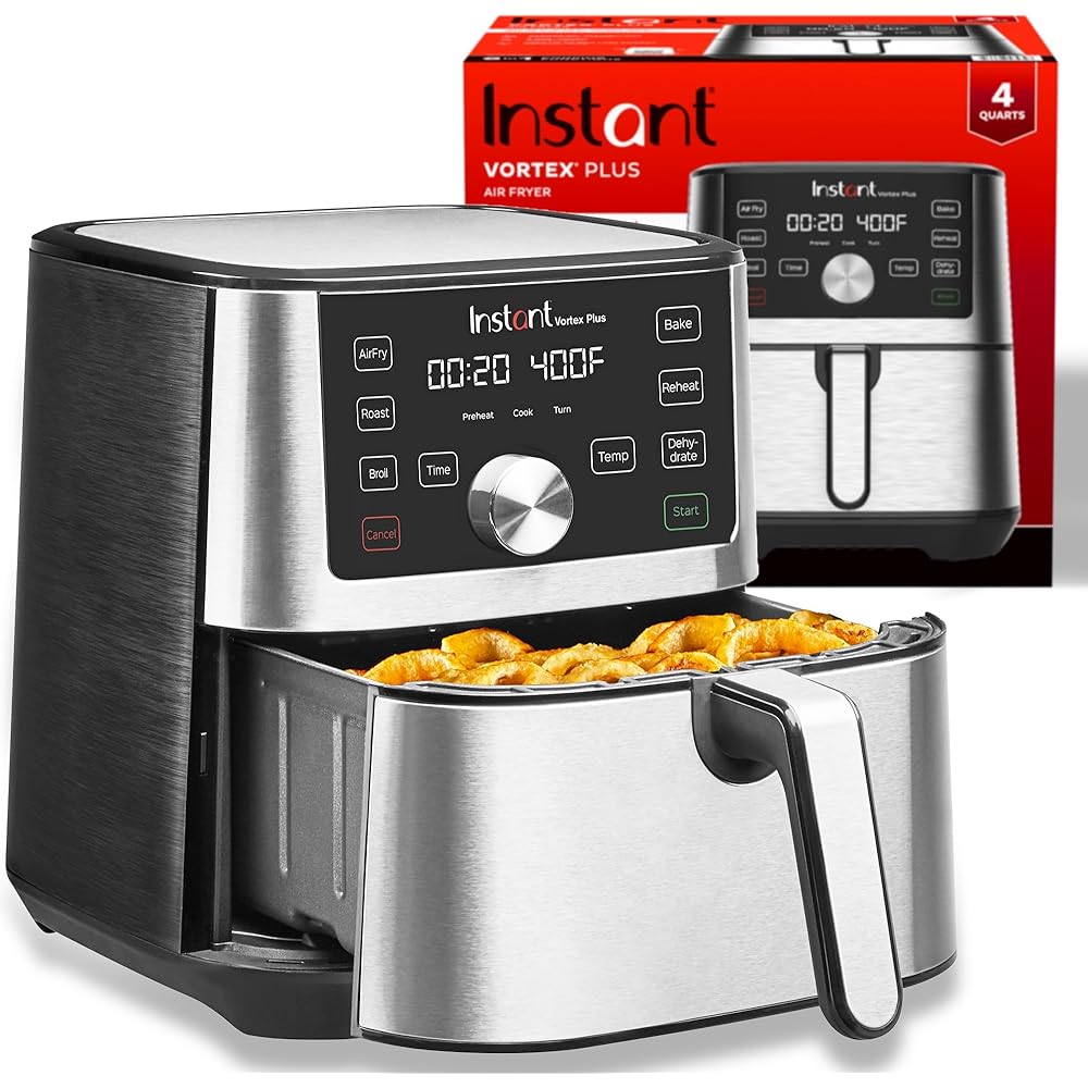 Instant Pot Vortex Plus 4QT Stainless Steel 6-in-1 Air Fryer