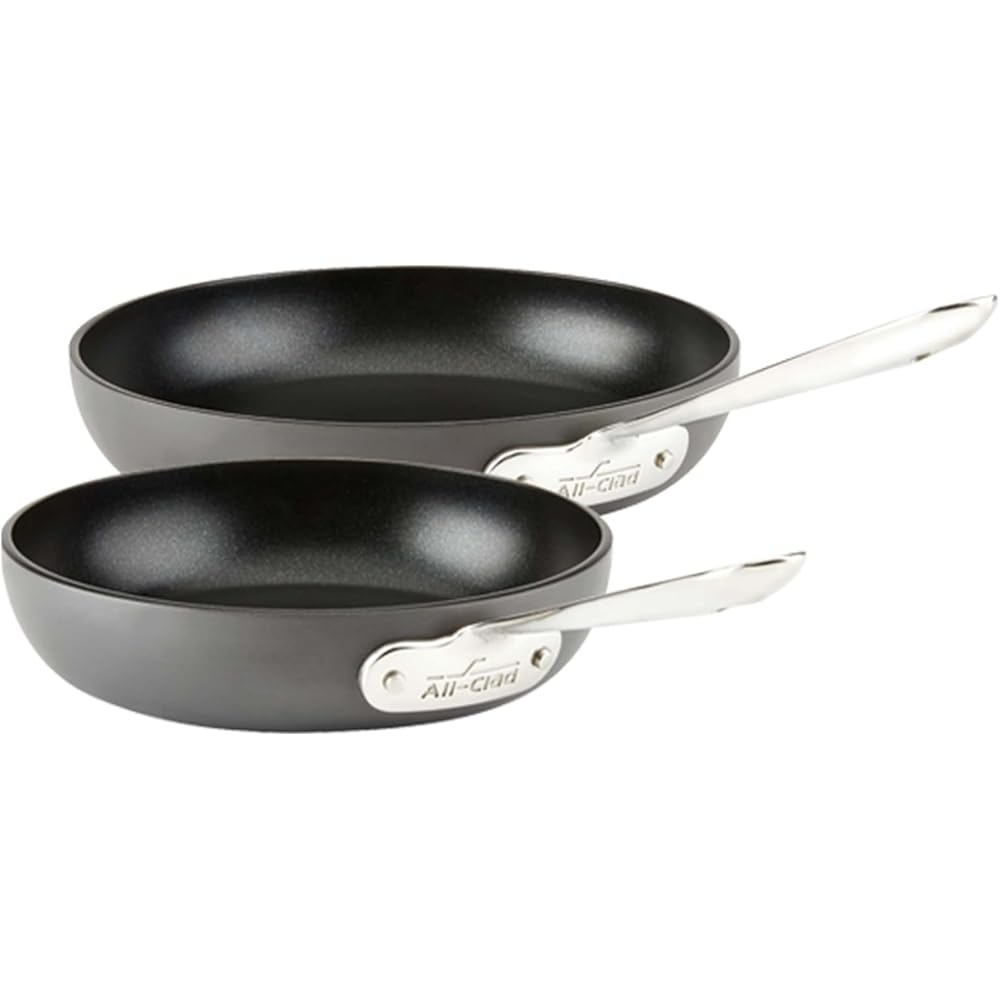 All-Clad HA1 Hard-Anodized Nonstick Fry Pan Set (2-Piece)