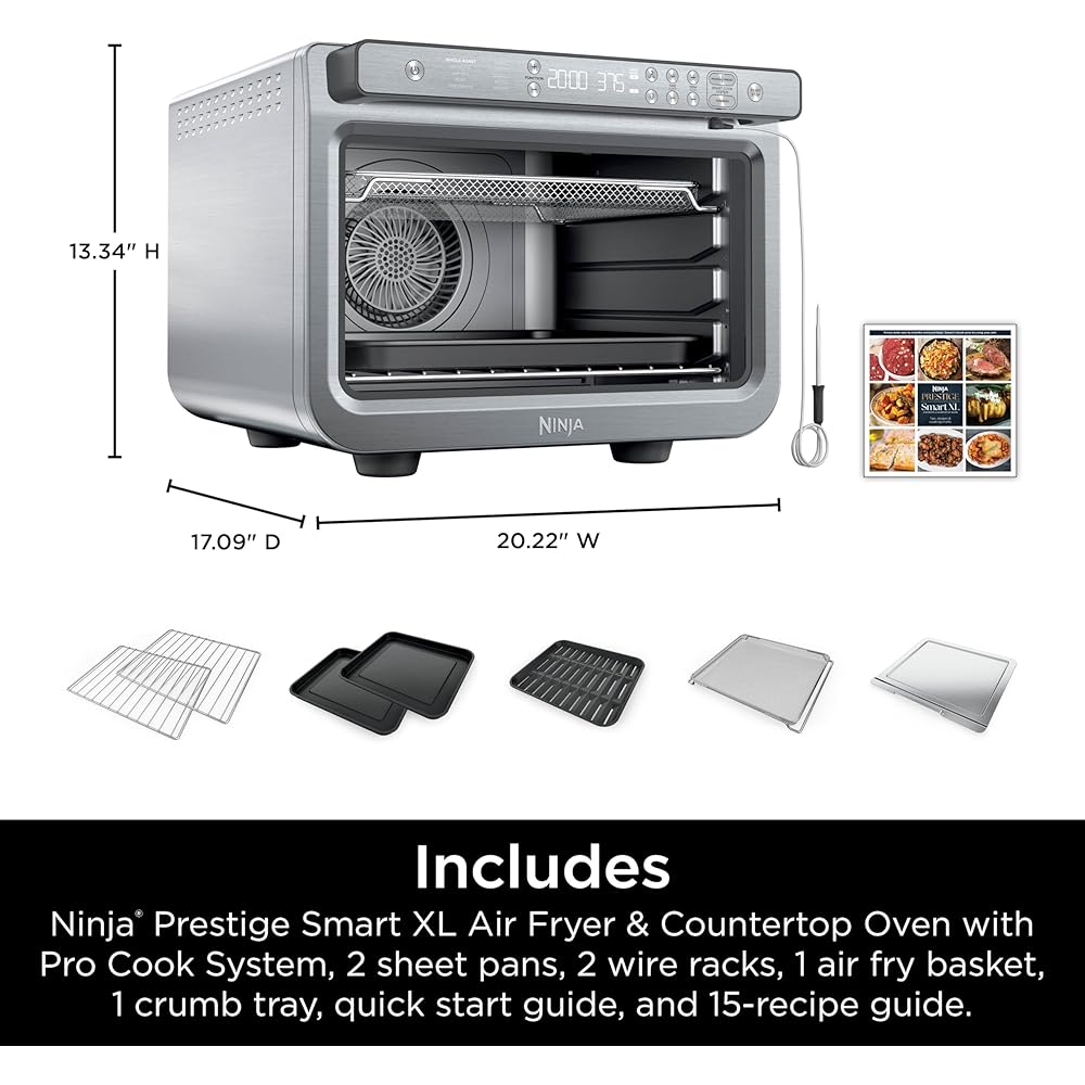 Ninja Prestige Smart XL 10-in-1 Countertop Convection Toaster Oven