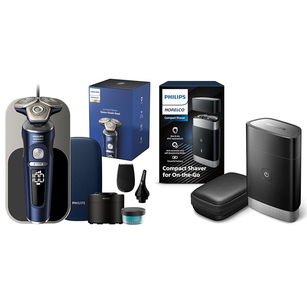 Philips Norelco Home and Away Shave Duo with 9000 Prestige Shaver