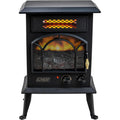 EZ-HEAT MT1288BKT Electric Fireplace Space Heater with Flame Effect