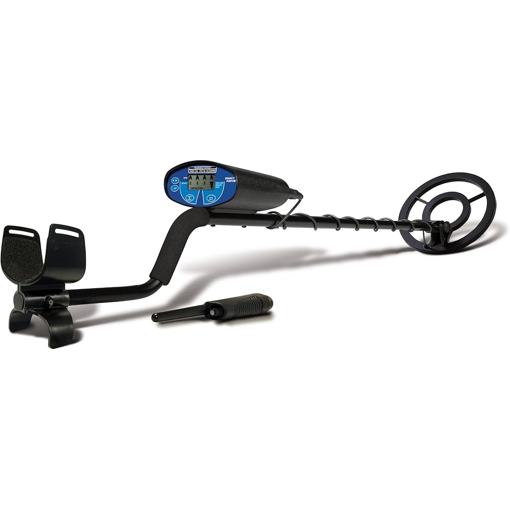 Bounty Hunter Quick Silver Metal Detector with Bonus Pinpointer