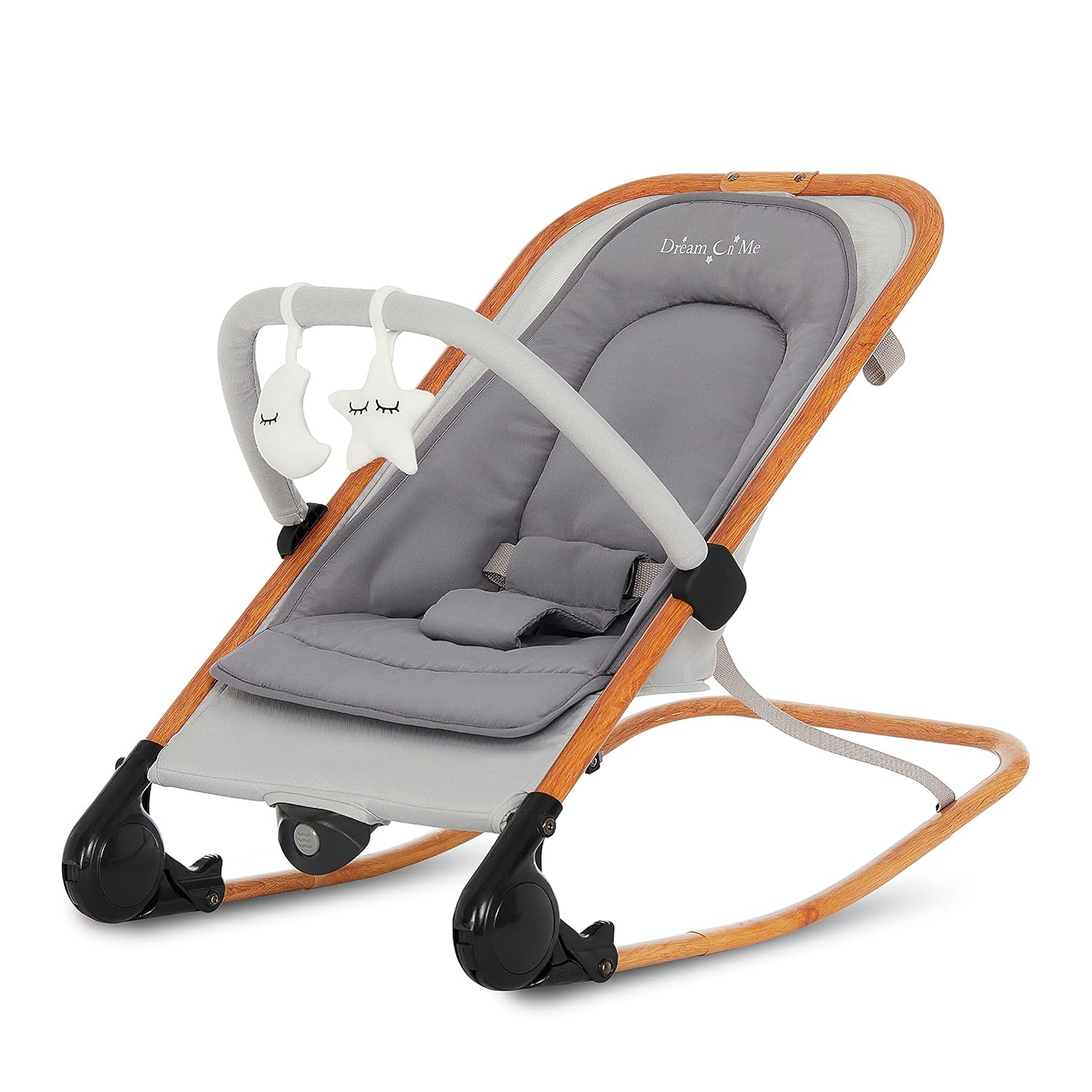 Dream on Me Rock with Me 2-in-1 Compact Infant Rocker and Stationary Seat