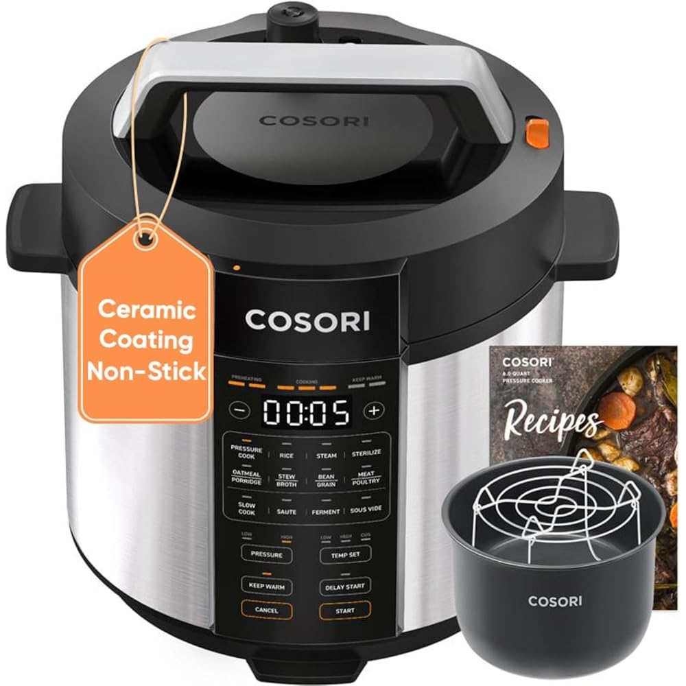 COSORI 6QT 9-in-1 Stainless Steel Multi-Cooker Pressure Cooker