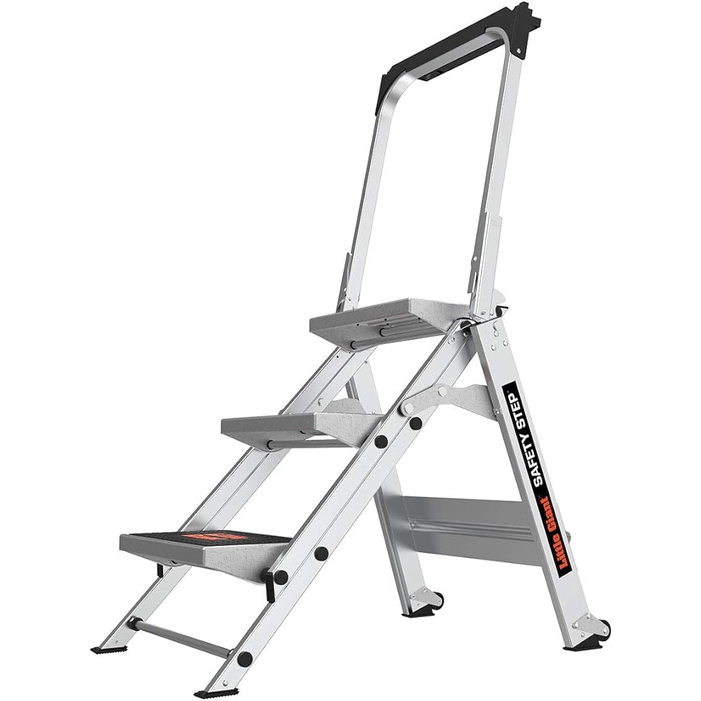Little Giant Safety Step 3-Foot 3-Step Aluminum Step Stool