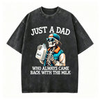 Humorous Dad Graphic Tees Featuring Sarcastic Come Back With The Milk Classic Dad Quotes Ideal Gift for Fathers