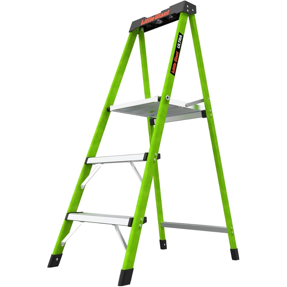 Little Giant Ultra Step 3-Step Lightweight Fiberglass Ladder