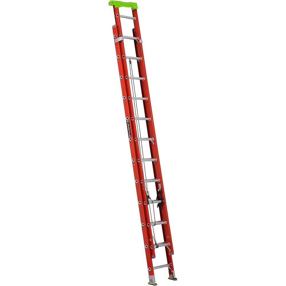 Louisville Ladder 20-Foot Fiberglass Extension Ladder (L-3022-24PT)