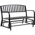 Metal Outdoor Waterproof Powder-Coated Patio Glider Bench