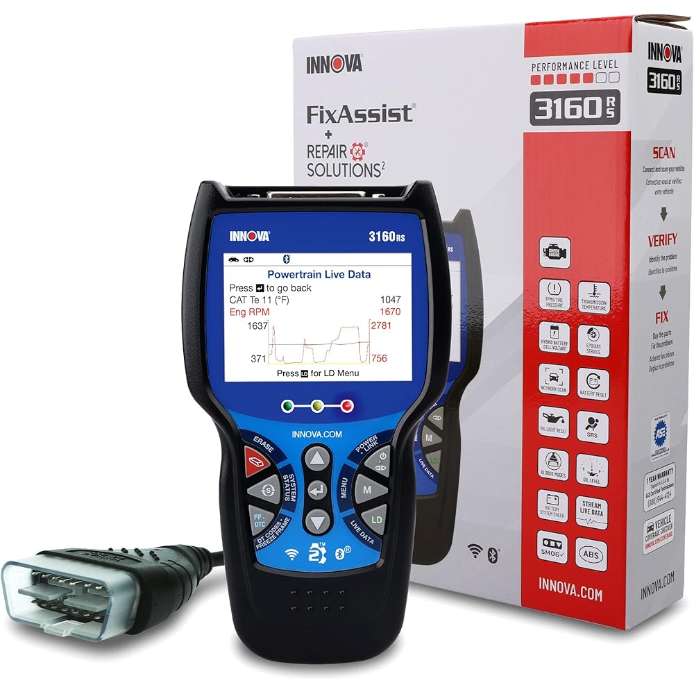 INNOVA 3160RS OBD2 Scanner and ABS Brake Bleeding Scan Tool