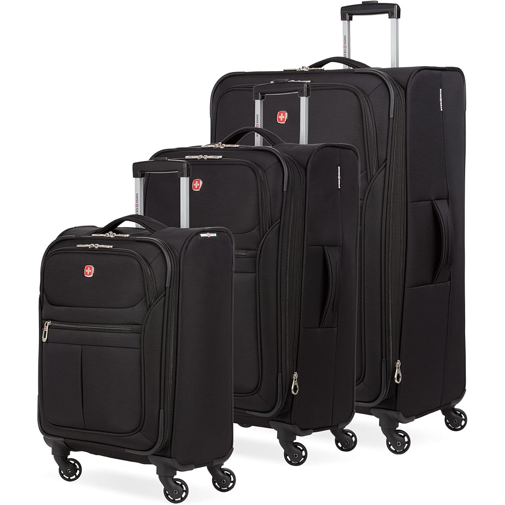 SwissGear 4010 Softside Expandable 3-Piece Spinner Luggage Set