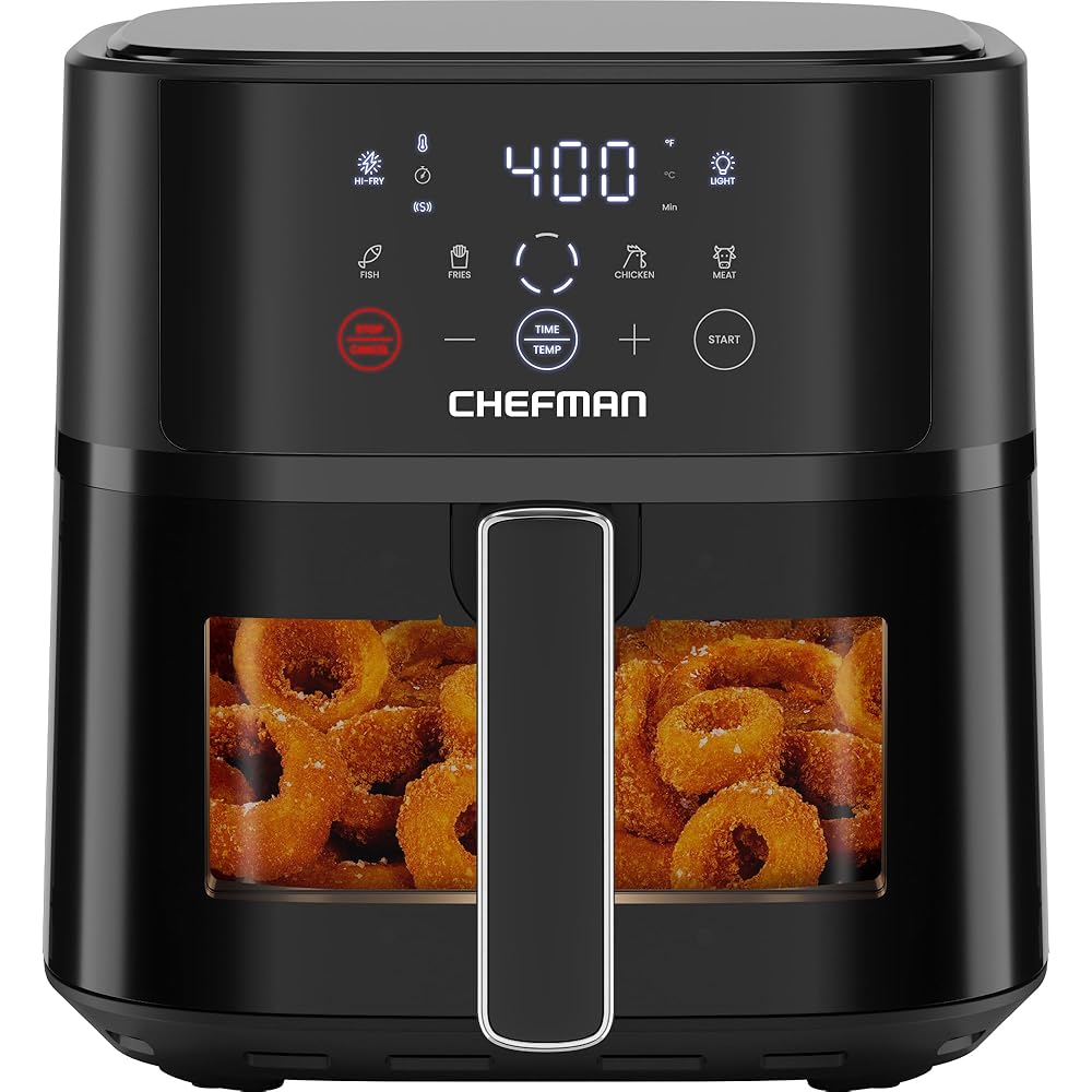 Chefman 6-Qt Compact Air Fryer with Easy-View Window
