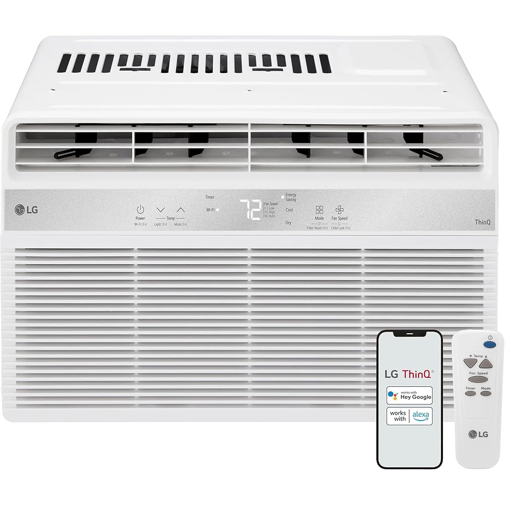 LG 8000 BTU Smart Wi-Fi Window Air Conditioner (LW8024RSM)