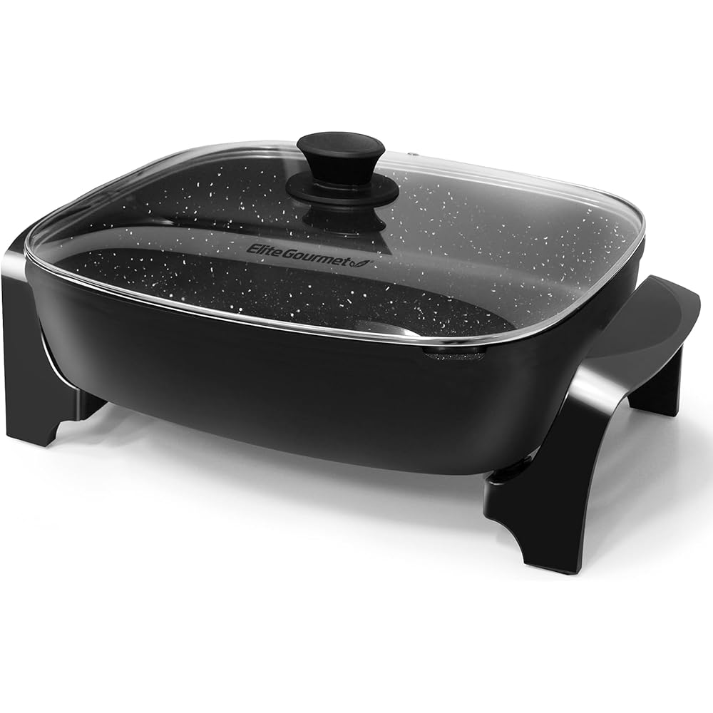 Elite Gourmet Extra Deep 10.5-Quart Non-Stick Electric Skillet