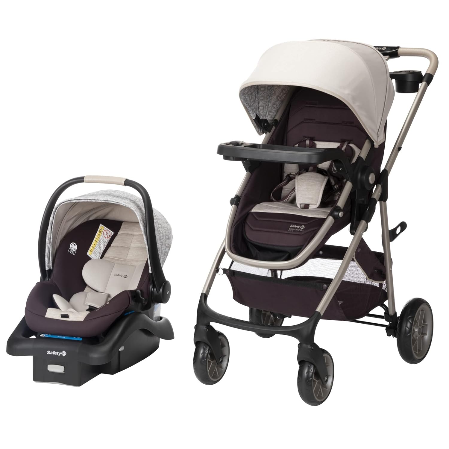 Safety 1st Deluxe Grow and Go 8-in-1 Travel System Stroller Combo