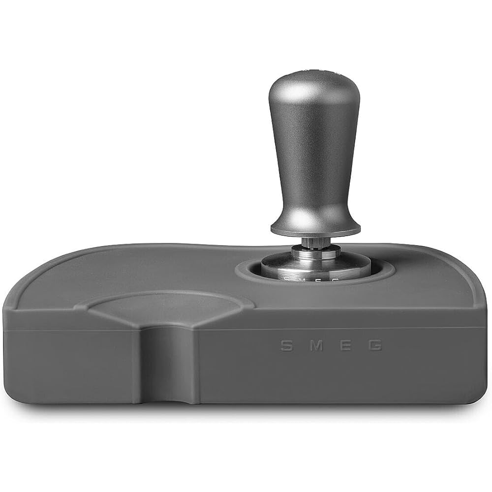 SMEG ECTS01 Stainless Steel Espresso Tamper and Tamping Mat Set