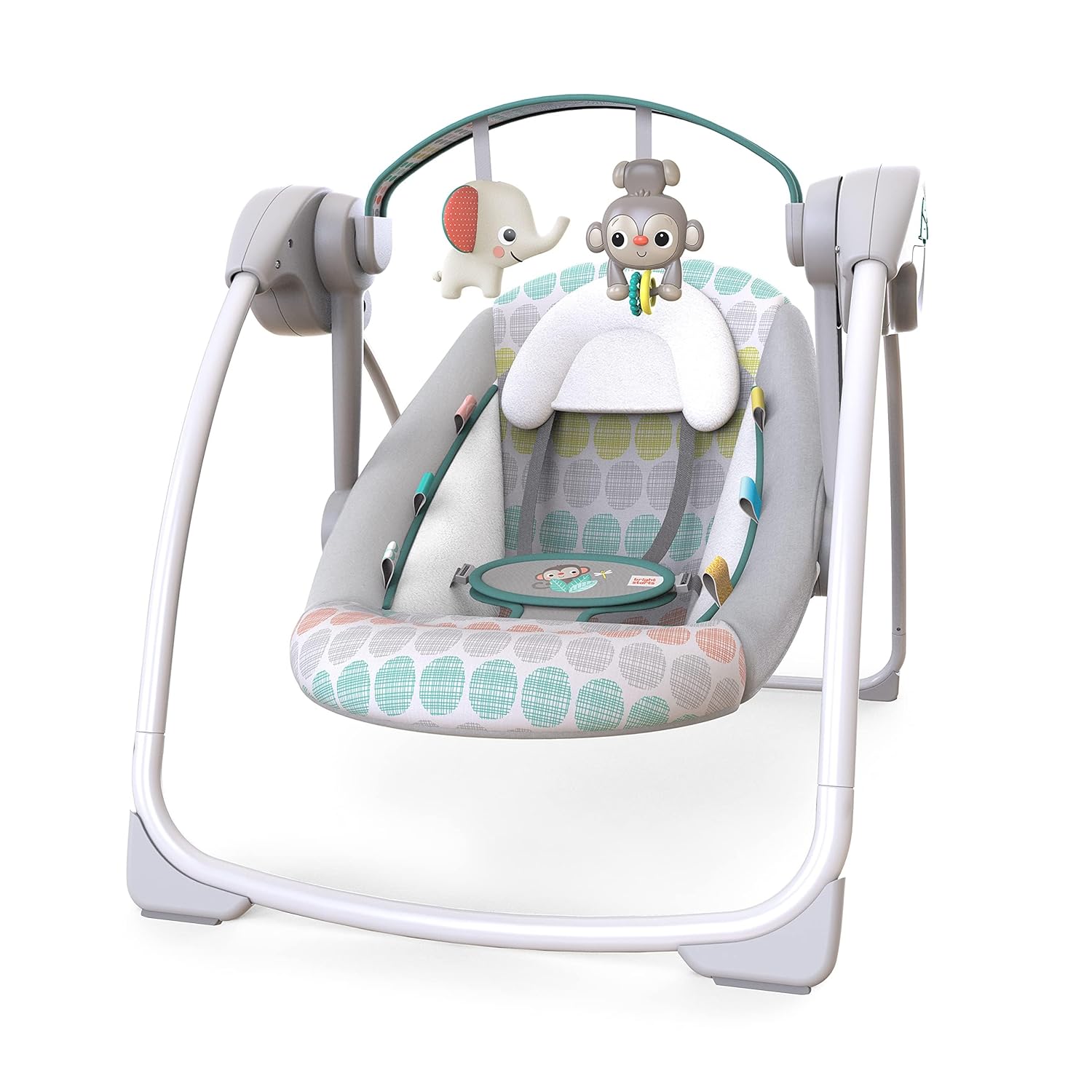 Bright Starts Whimsical Wild 6-Speed Portable Baby Swing