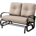 Giantex Outdoor Glider Bench with Removable Thick Cushion