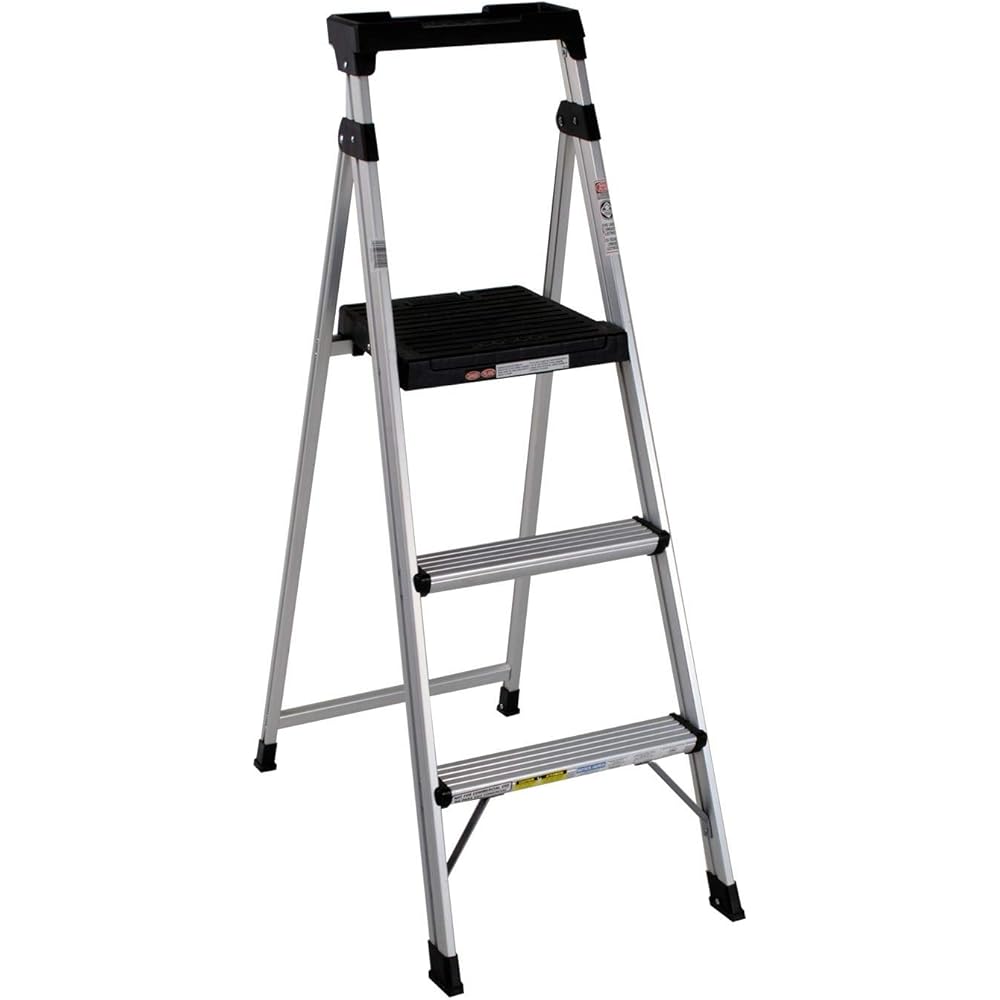 Cosco 3-Step Lightweight Aluminum Folding Step Ladder