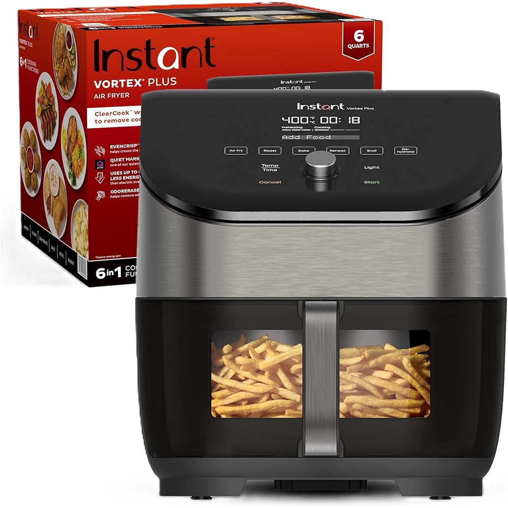 Instant Pot Vortex Plus 6QT Air Fryer with Odor Erase Technology