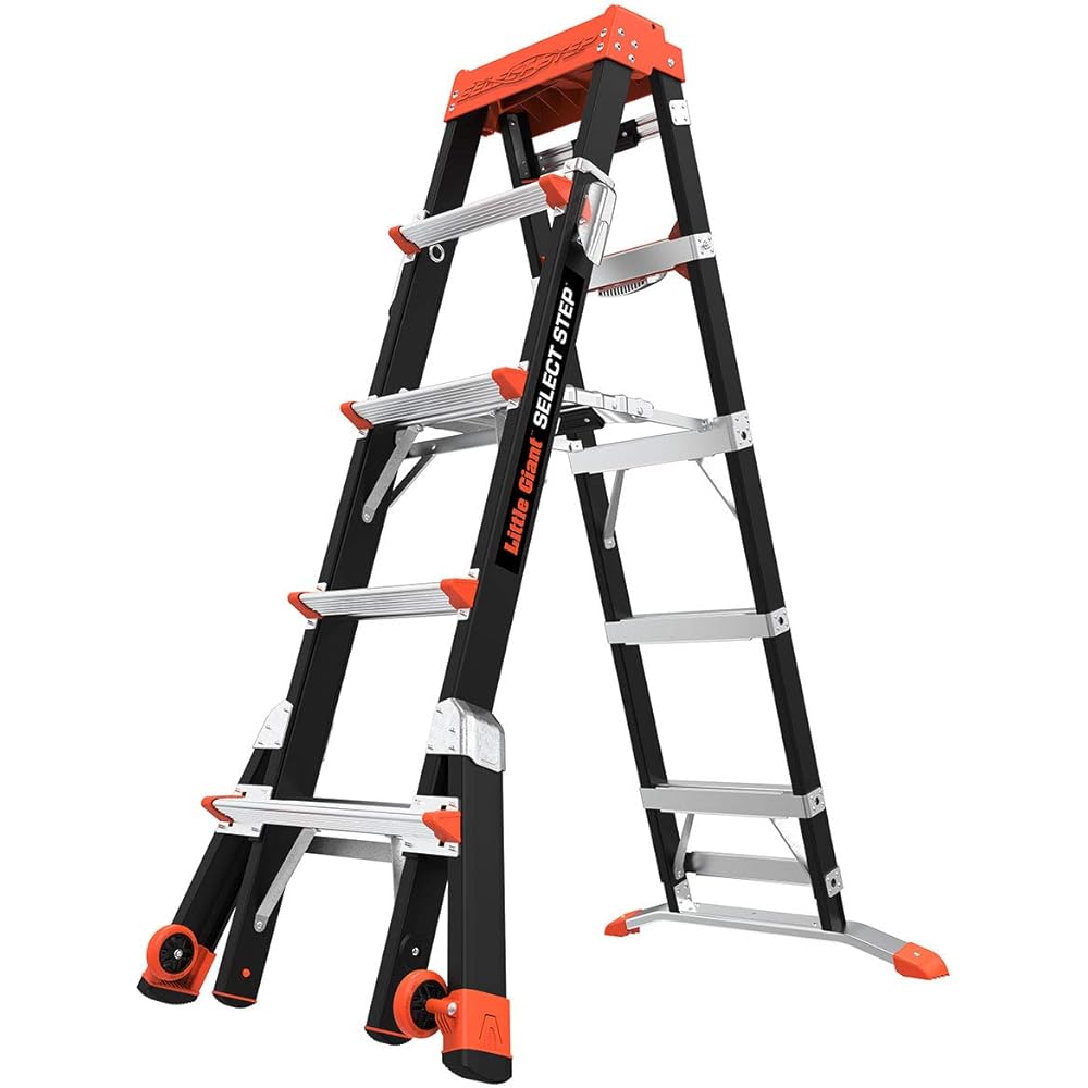 Little Giant Select Step 5-to-8 Foot Fiberglass Stepladder