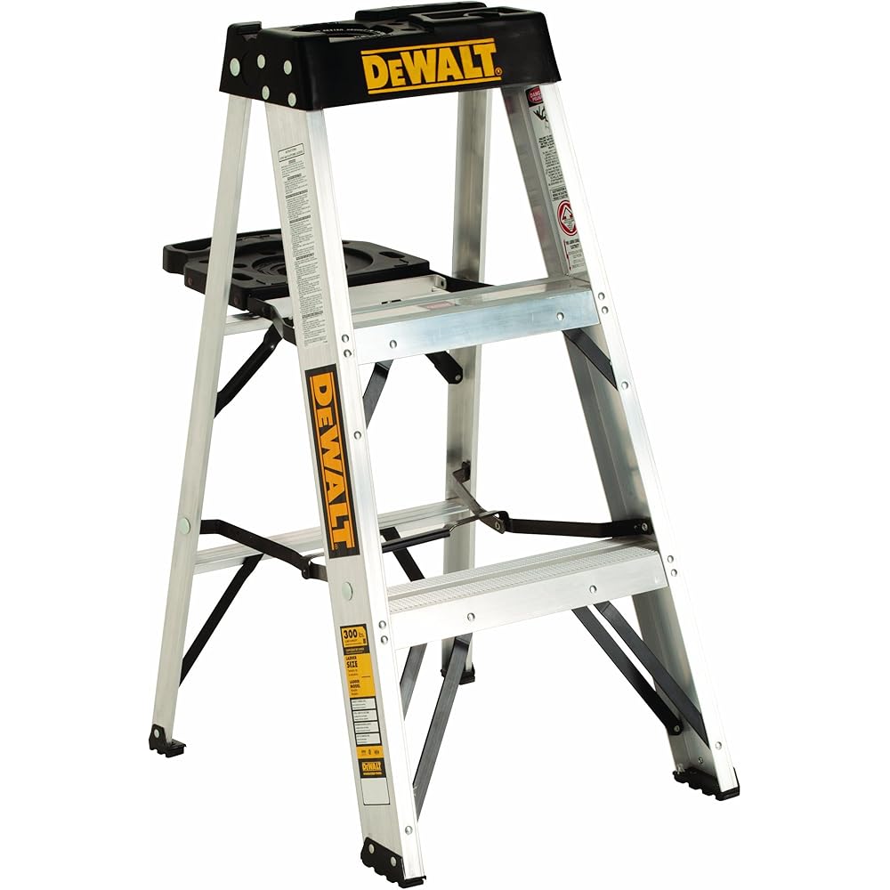 DeWalt 3-Foot Aluminum Step Ladder with 300 lbs Capacity
